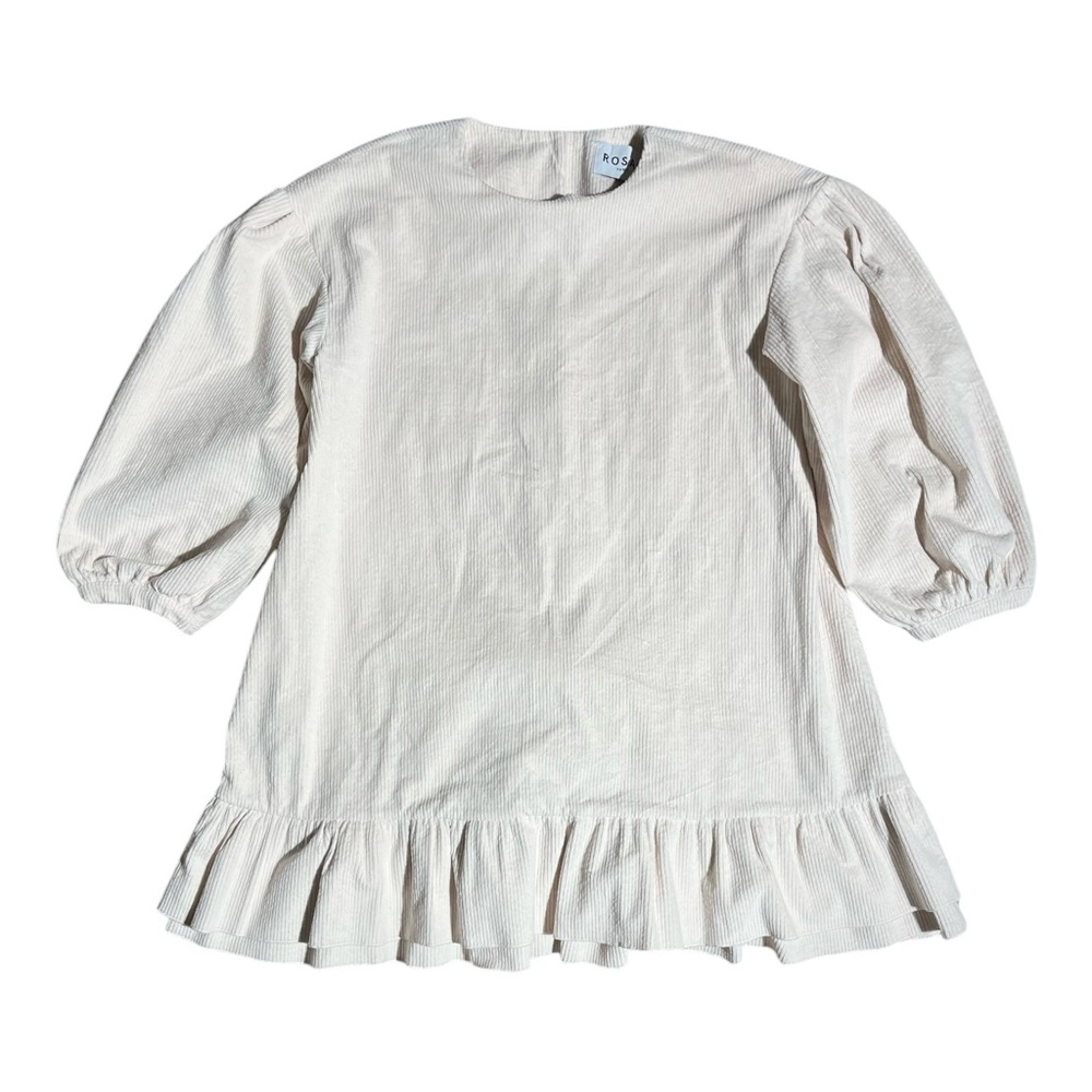 Rosae Paris Corduroy Dress Ivory